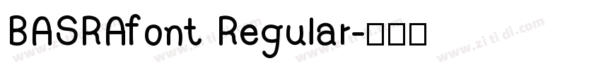 BASRAfont Regular字体转换